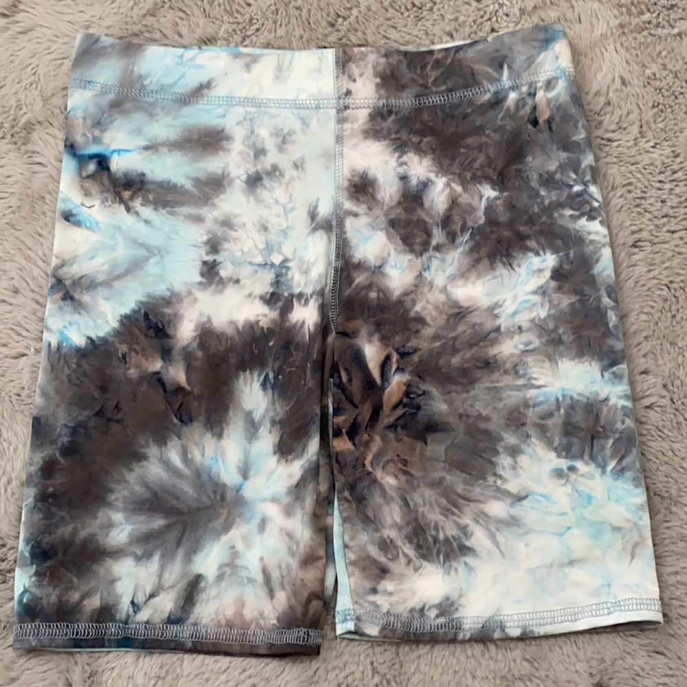 Tye dye biker shorts